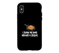 Custodia per iPhone X/XS I Know My Way Around A Skillet Funny Cheese Lovers