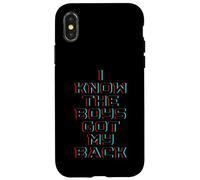 Custodia per iPhone X/XS I Know The Boys Got My Back