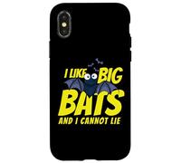 Custodia per iPhone X/XS I Like Big Bats and I Cannot Lie Funny Bat Lovers
