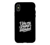 Custodia per iPhone X/XS I Like My Puns Intended
