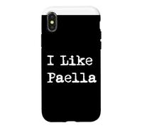 Custodia per iPhone X/XS I Like Paella - Piatto di riso spagnolo divertente