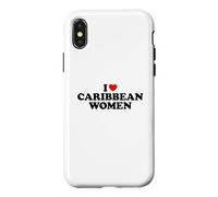 Custodia per iPhone X/XS I Love Caribbean Women