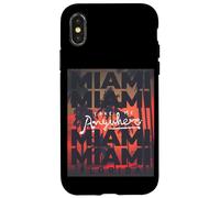 Custodia per iPhone X/XS I Love Miami, Awesome Miami Florida Palms Take Me Anywhere