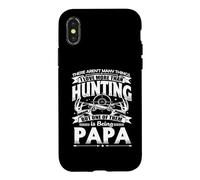 Custodia per iPhone X/XS I Love More Than Hunting Papa Grandpa Hunter Life