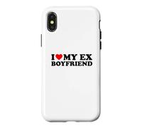 Custodia per iPhone X/XS I Love My Ex-Boyfriend