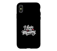 Custodia per iPhone X/XS I Love My Mommy