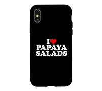 Custodia per iPhone X/XS I Love Papaya Salad