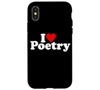 Custodia per iPhone X/XS I LOVE POESIE POESIE CUORE POETI