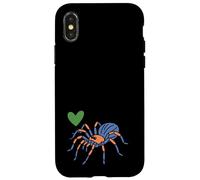 Custodia per iPhone X/XS I Love Spiders Carino Tarantola Pet Aracnid Lover