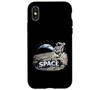 Custodia per iPhone X/XS I Need Some Space - Earthrise Lunar Orbit Kosmos Fun Art