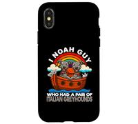 Custodia per iPhone X/XS I Noah Guy che aveva un paio di levrieri italiani Arca di Noè