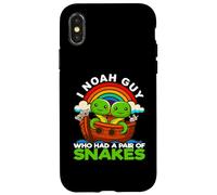 Custodia per iPhone X/XS I Noè Guy che aveva un paio di serpenti Arca di Noè Serpent Faith