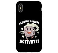 Custodia per iPhone X/XS I poteri della caffeina attivano le mattine dell'ufficio degli amanti del caffè