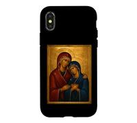 Custodia per iPhone X/XS Icona cattolica ortodossa di Sant'Anna e Maria Madre di Dio