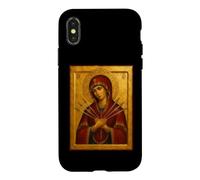 Custodia per iPhone X/XS Icona della Madonna Addolorata - Le Sette Spade di Maria