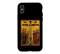 Custodia per iPhone X/XS Icona ortodossa della crocifissione di Cristo