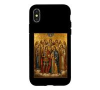 Custodia per iPhone X/XS Icona ortodossa della Sinassi dei Santi Arcangeli