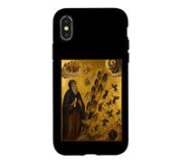 Custodia per iPhone X/XS Icona ortodossa di San Giovanni Climaco e la scala