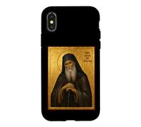 Custodia per iPhone X/XS Icona ortodossa di San Giuseppe Esicasta