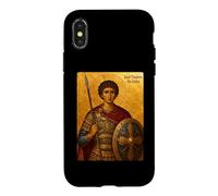 Custodia per iPhone X/XS Icona ortodossa di San Teodoro il Soldato