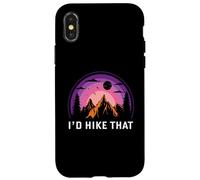 Custodia per iPhone X/XS I'd Hike That -Hiking - Escursionista - Avventura