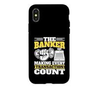 Custodia per iPhone X/XS Il banchiere che fa ogni transazione contare banchiere