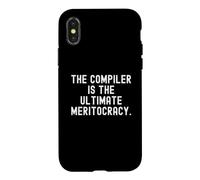 Custodia per iPhone X/XS Il compilatore è l'ultimo codice audace della meritocrazia