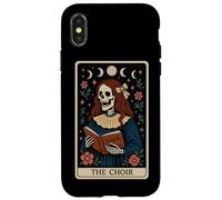 Custodia per iPhone X/XS Il coro che canta scheletro tarocchi carta strega luna