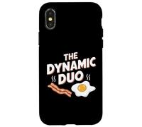 Custodia per iPhone X/XS Il dinamico duo Bacon Eggs Funny Breakfast Lover