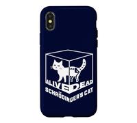 Custodia per iPhone X/XS Il gatto di Double Schrodinger Dead & Alive Quantum Physics