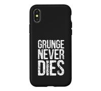Custodia per iPhone X/XS Il grunge non muore mai - slogan retrò vintage