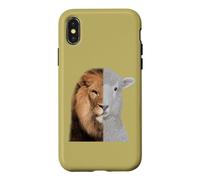 Custodia per iPhone X/XS Il leone e l'agnello