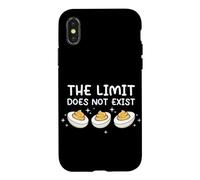 Custodia per iPhone X/XS Il limite non esiste Love Deviled Egg Funny Thanksgiving