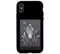 Custodia per iPhone X/XS Il Mago, Scheletro Tarocchi Card Occulto Halloween Gotico