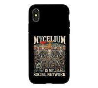 Custodia per iPhone X/XS Il micelio è il mio fungo di foraggiamento dei funghi sui social network