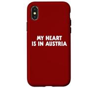 Custodia per iPhone X/XS Il mio cuore è in Austria