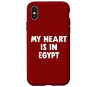 Custodia per iPhone X/XS Il mio cuore è in Egitto