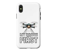 Custodia per iPhone X/XS Il mio drone ti ha visto il primo divertente pilota di droni