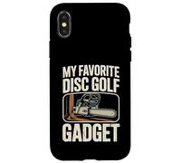 Custodia per iPhone X/XS Il mio gadget preferito Funny Disc Golf