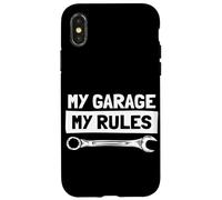 Custodia per iPhone X/XS Il mio garage le mie regole Car Lover Mechanic Garage Car Guy