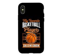 Custodia per iPhone X/XS Il mio giocatore di basket preferito mi chiama Cousin Matching