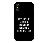 Custodia per iPhone X/XS il mio gps è solo un generatore di numeri casuali Witty Sarcasm