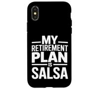 Custodia per iPhone X/XS Il mio piano pensionistico è divertente la salsa
