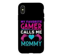 Custodia per iPhone X/XS Il mio preferito Gamer Chiamami Mamma Video Gioco Divertente Mamma Madre