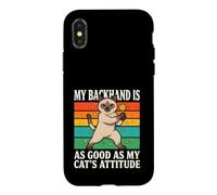 Custodia per iPhone X/XS Il mio rovescio è buono come l'atteggiamento dei miei gatti