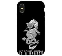 Custodia per iPhone X/XS Il mio spirito animale è un drago