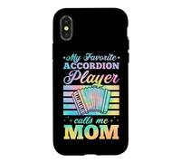 Custodia per iPhone X/XS Il mio suonatore di fisarmonica preferito mi chiama mamma