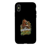 Custodia per iPhone X/XS Il Mio Terapista Ha Quattro Zoccoli Umorismo Cavalli