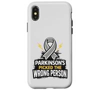 Custodia per iPhone X/XS Il nastro della consapevolezza del guerriero del Parkinson ha scelto una persona sbagliata
