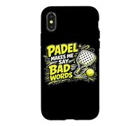 Custodia per iPhone X/XS Il Padel Mi Fa Dire Parolacce Padel Divertente